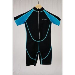 Seaskin Kids Wetsuit 2mm Thick Blue Aqua Size 10 Youth NWOT!